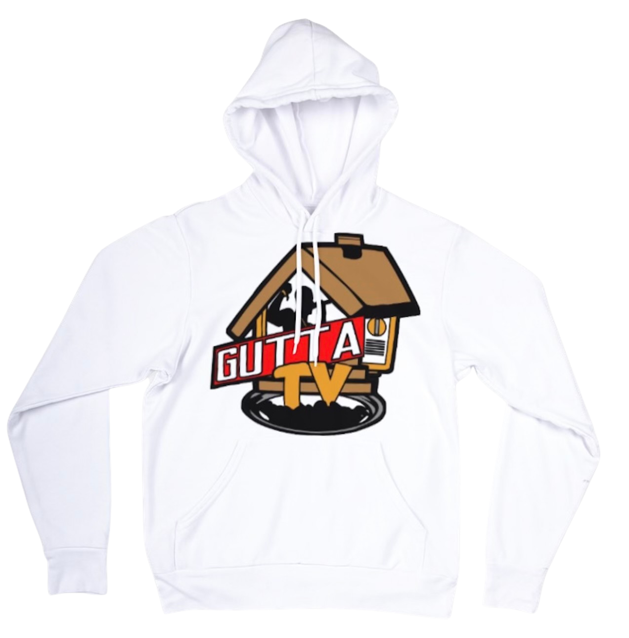 Gutta TV Traphouse White Hoodie The Hype By Gutta TV