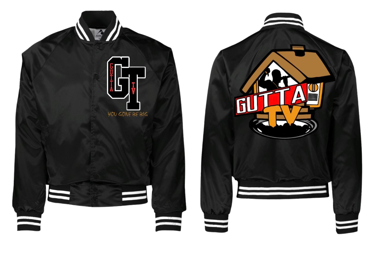 Gutta TV Traphouse Initial Black and White Jacket The Hype By Gutta TV