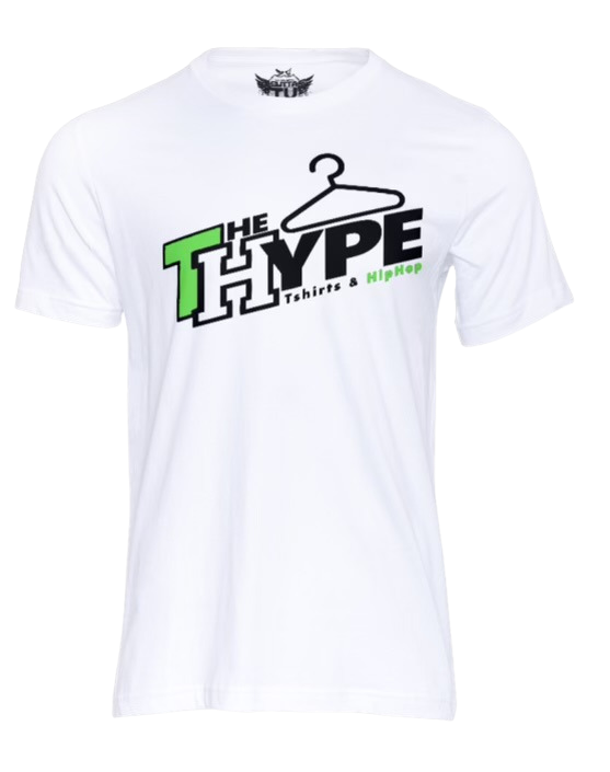 Short Sleeve The Hype T-Shirts & Hip Hop White Logo Tee The Hype By Gutta TV