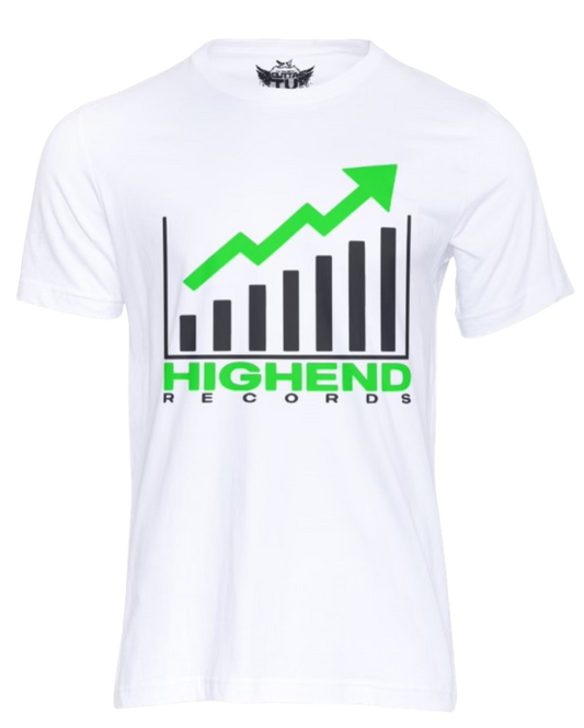 Short Sleeve HighEnd Records White Logo Tee The Hype By Gutta TV